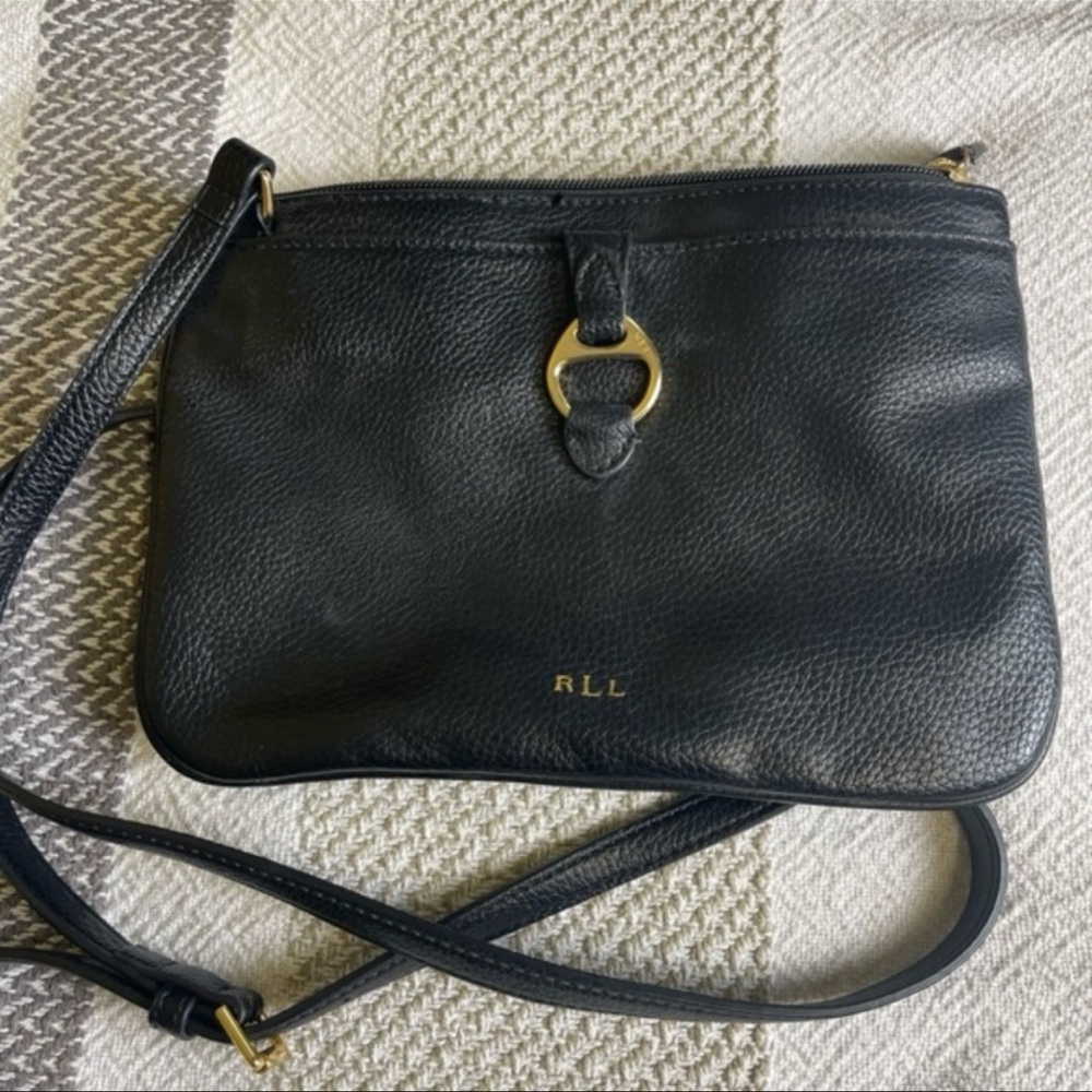 Black Leather Crossbody Bag